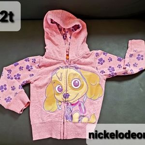 Pink Paw patrol zip up hoodie